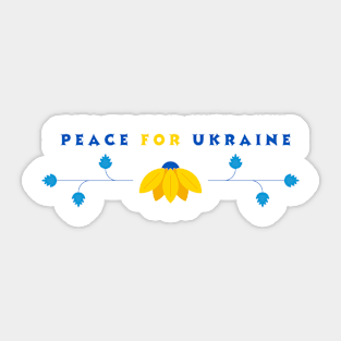 peace for ukraine Sticker